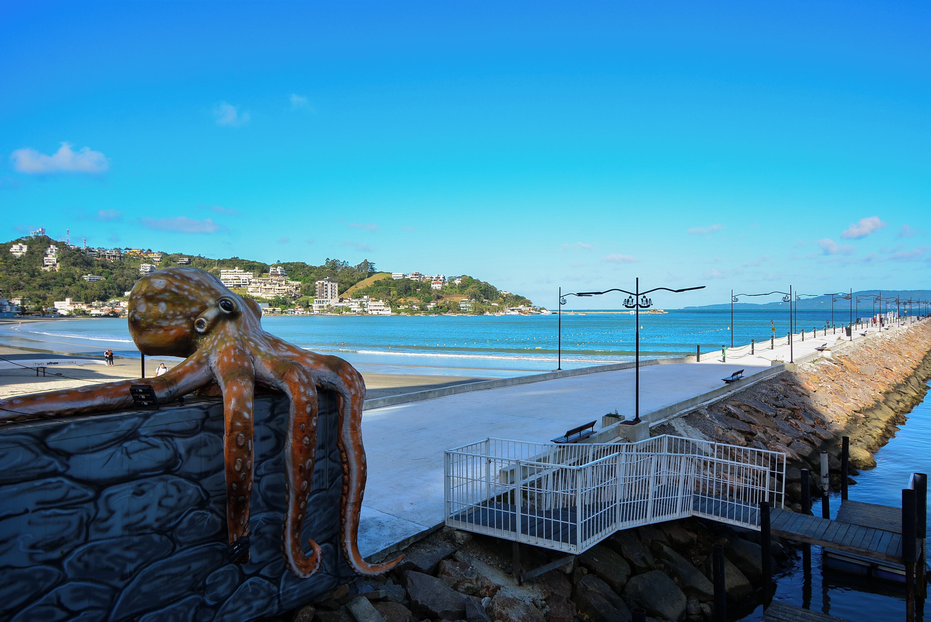 On the beach, white sand
