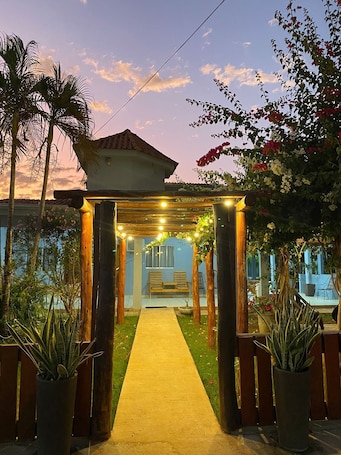 Terrace/patio. Pousada Serra Azul: comfort, hospitality and nature for your best experience.