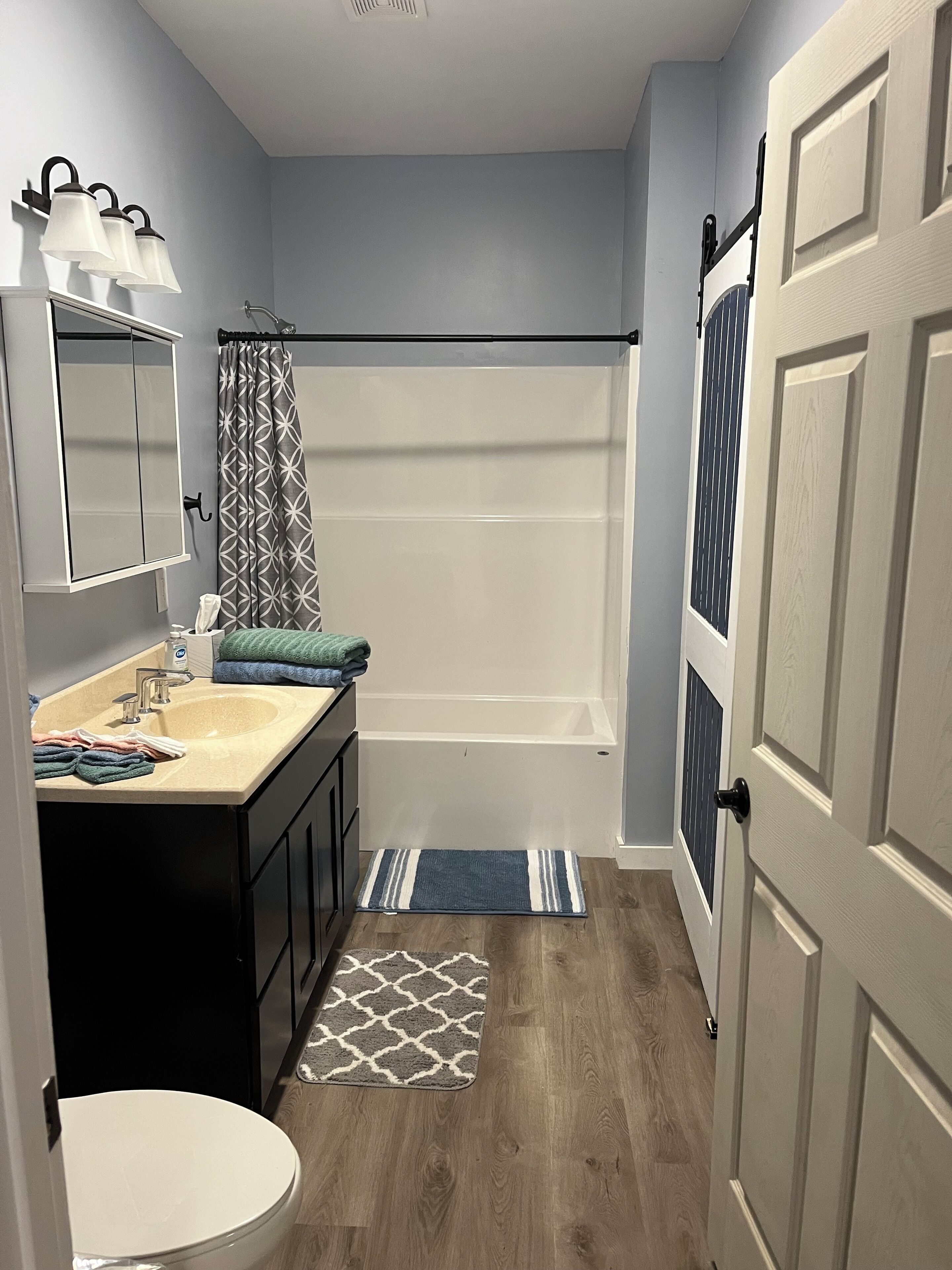 Towels, toilet paper