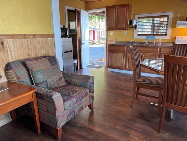 Interior - Cabin 1 Bedroom - Room 7 - A non - smoking room with a full sized bed. (Silver Lake)