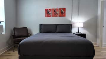 Skrivbord, gratis wi-fi och sängkläder