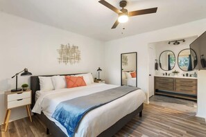 Desk, iron/ironing board, travel crib, WiFi