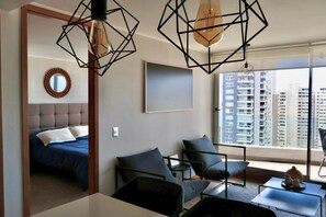 Living area - APARTS SUITES COSTA DE MONTEMAR (Concón)