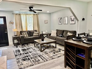 Télévision, cheminée