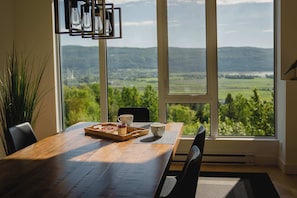 Dining - 202 | Elegant Condo | Balcony, Pool & River View (Baie-Saint-Paul)