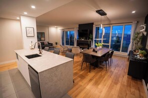 Interior - 206 | Bright Modern Condo | Pool and River View (Baie-Saint-Paul)
