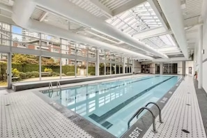 Indoor pool, a heated pool - Downtown Oasis for FIFA | Pool, Hot Tub | Huge Patio | Free Parking | Sleeps 4 (Vancouver)
