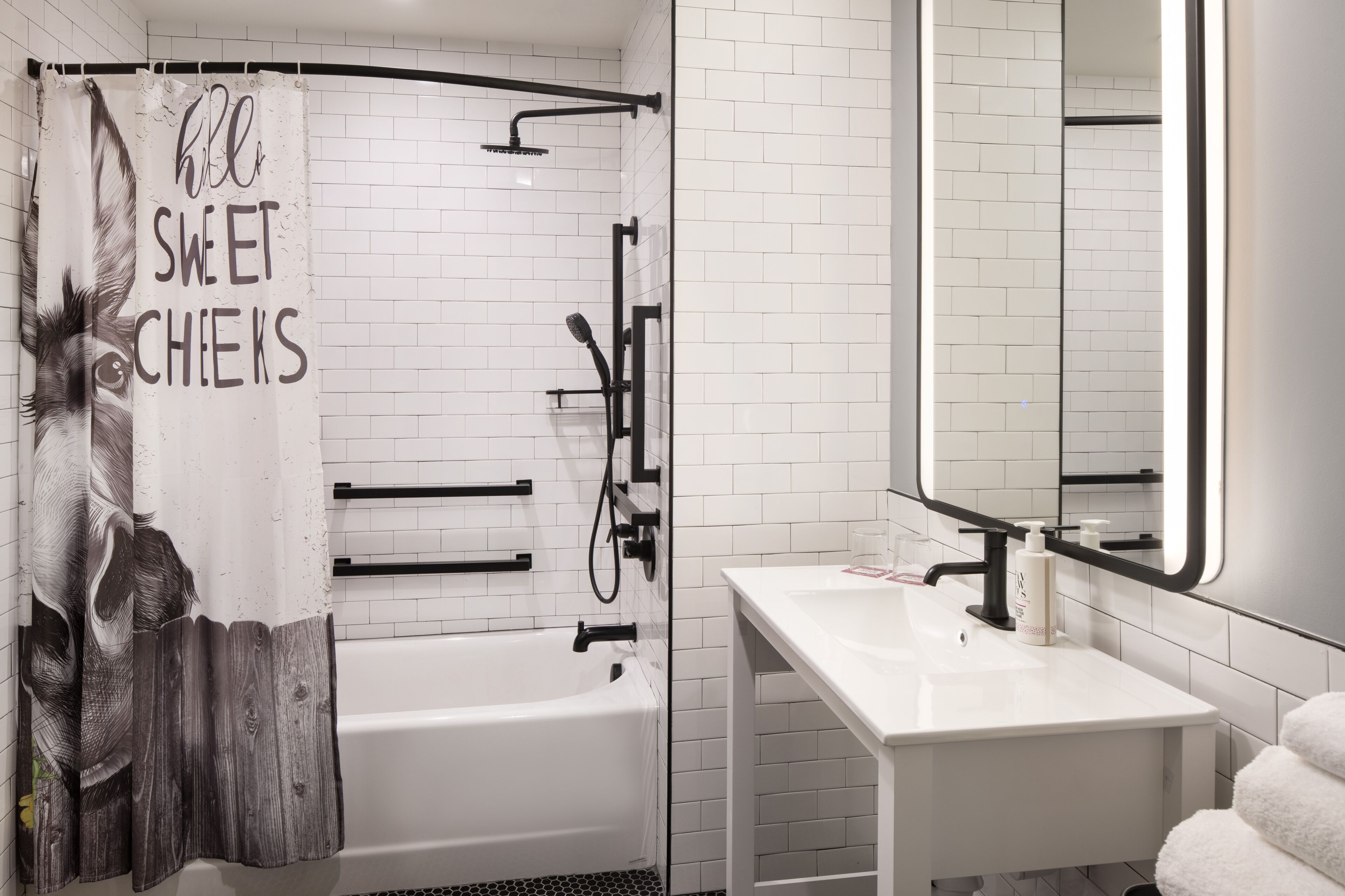 Free toiletries, hair dryer, towels, soap