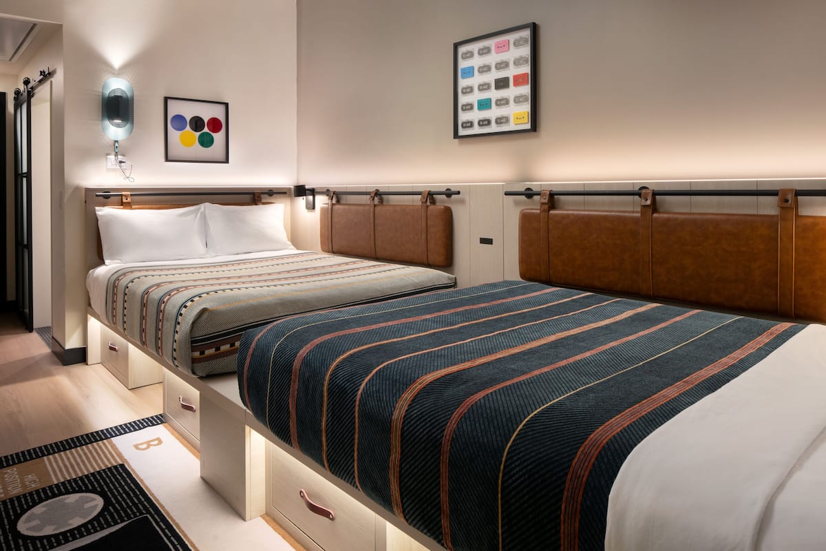 Studio, 2 Queen Beds | In-room safe, iron/ironing board, free WiFi, bed sheets