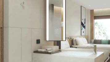 Business Room, 2 Twin Beds, City View | Bathroom