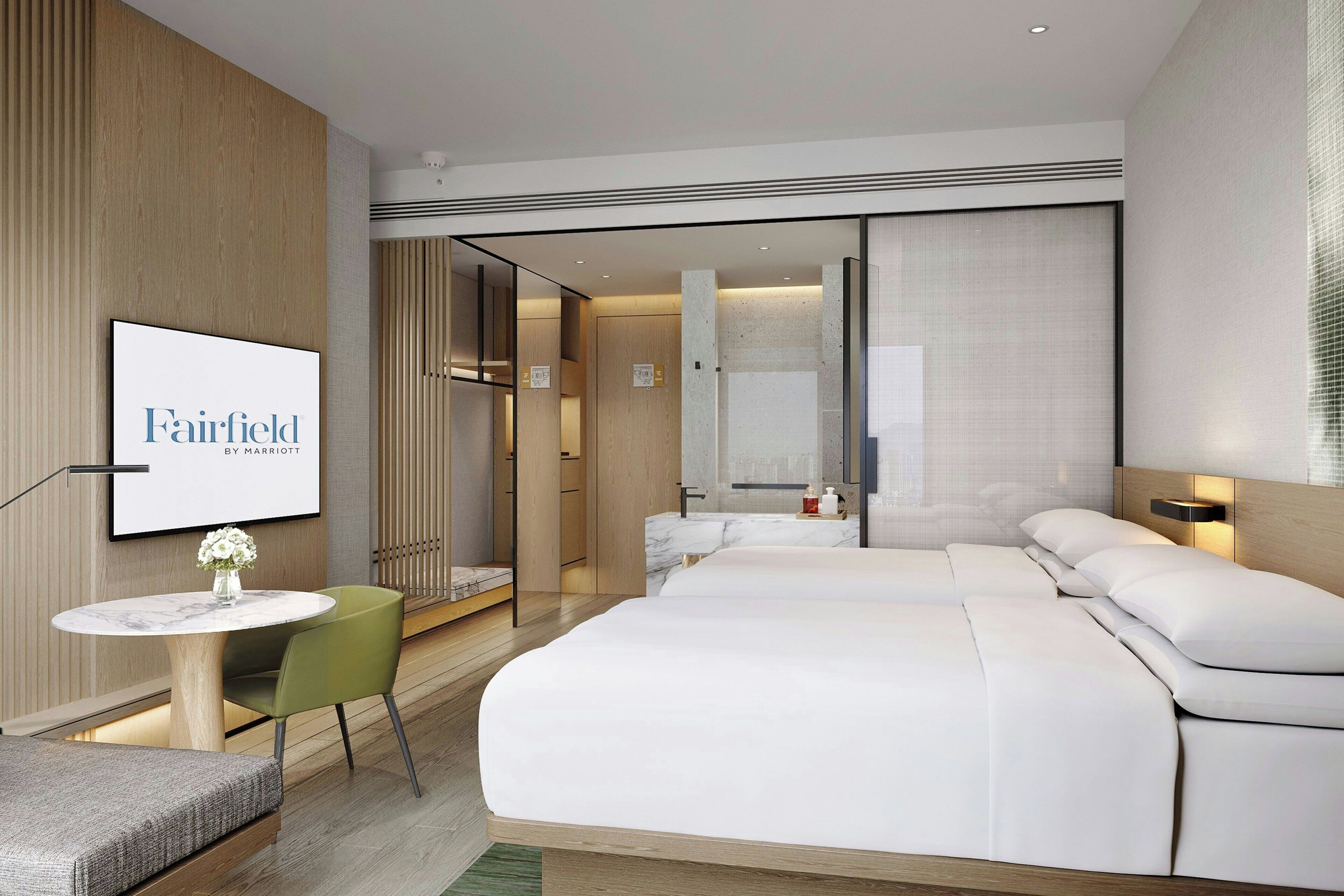 Comfort Room, 2 Twin Beds, City View | Down comforters, minibar, in-room safe, individually furnished