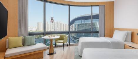 Premium Room, 2 Twin Beds, City View | Down comforters, minibar, in-room safe, individually furnished