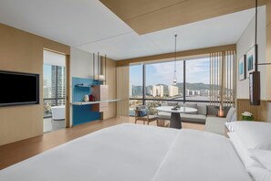 特级客房, 1 张特大床 (View) | 羽绒被、迷你吧、客房内保险箱、特色家居