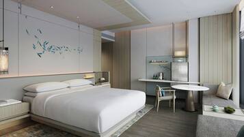 Chăn bông, minibar, két bảo mật tại phòng