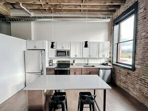 Fridge, microwave, oven, stovetop - Sleepover | Modern 1BD/1BA Loft - Newton (Newton)
