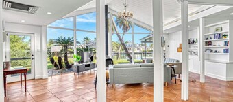 Heated Pool & Waterfront Haven with Kayaks, Steps to Lido Beach & St. Armands Circle