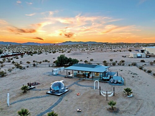 'Belt of Venus' Modern Bungalow w/ Dome, Spa, & 5 Acres of Private JT Views