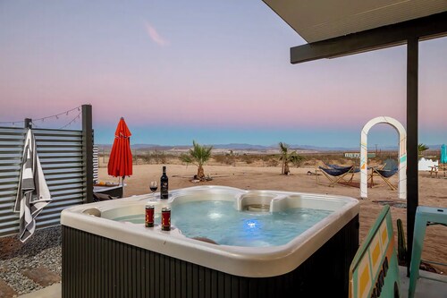 'Belt of Venus' Modern Bungalow w/ Dome, Spa, & 5 Acres of Private JT Views