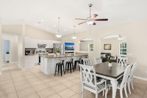 Dining - Beautiful Inviting Home with a Pool, Outdoor Patio, & Gas Grill! 🌴 (Sebastian)