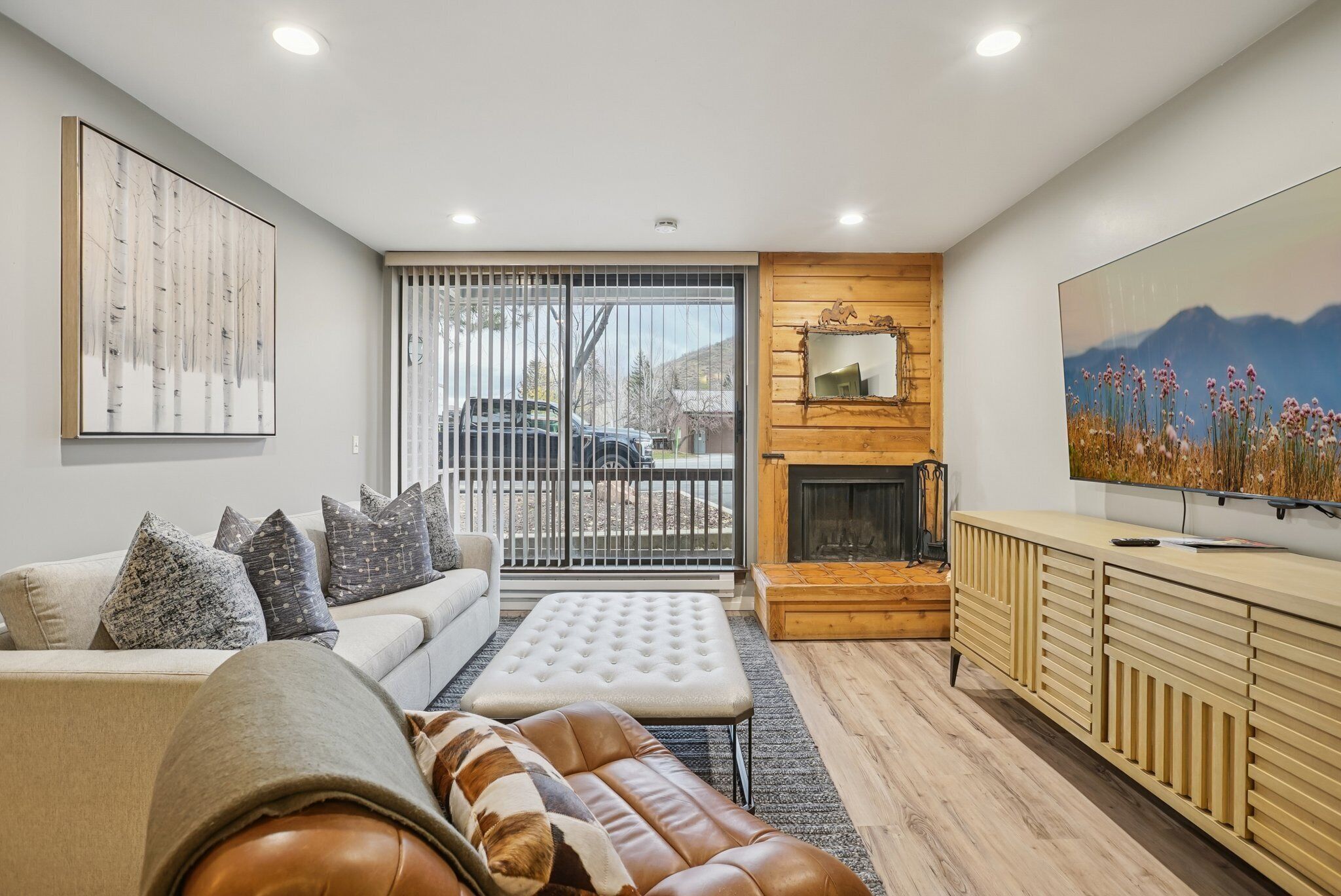 TV connectée, cheminée