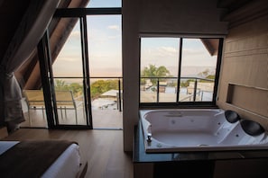 Chalet Deluxe, 1 letto king con divano letto | Vasca idromassaggio privata