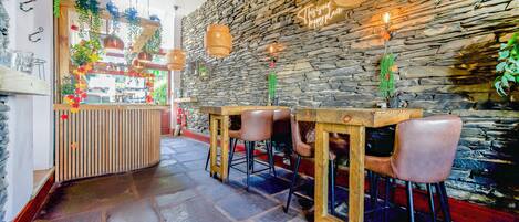 Breakfast, lunch, brunch served; garden views