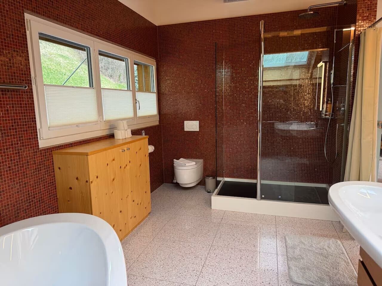 Dusche, kostenlose Toilettenartikel, Haartrockner, Bidet