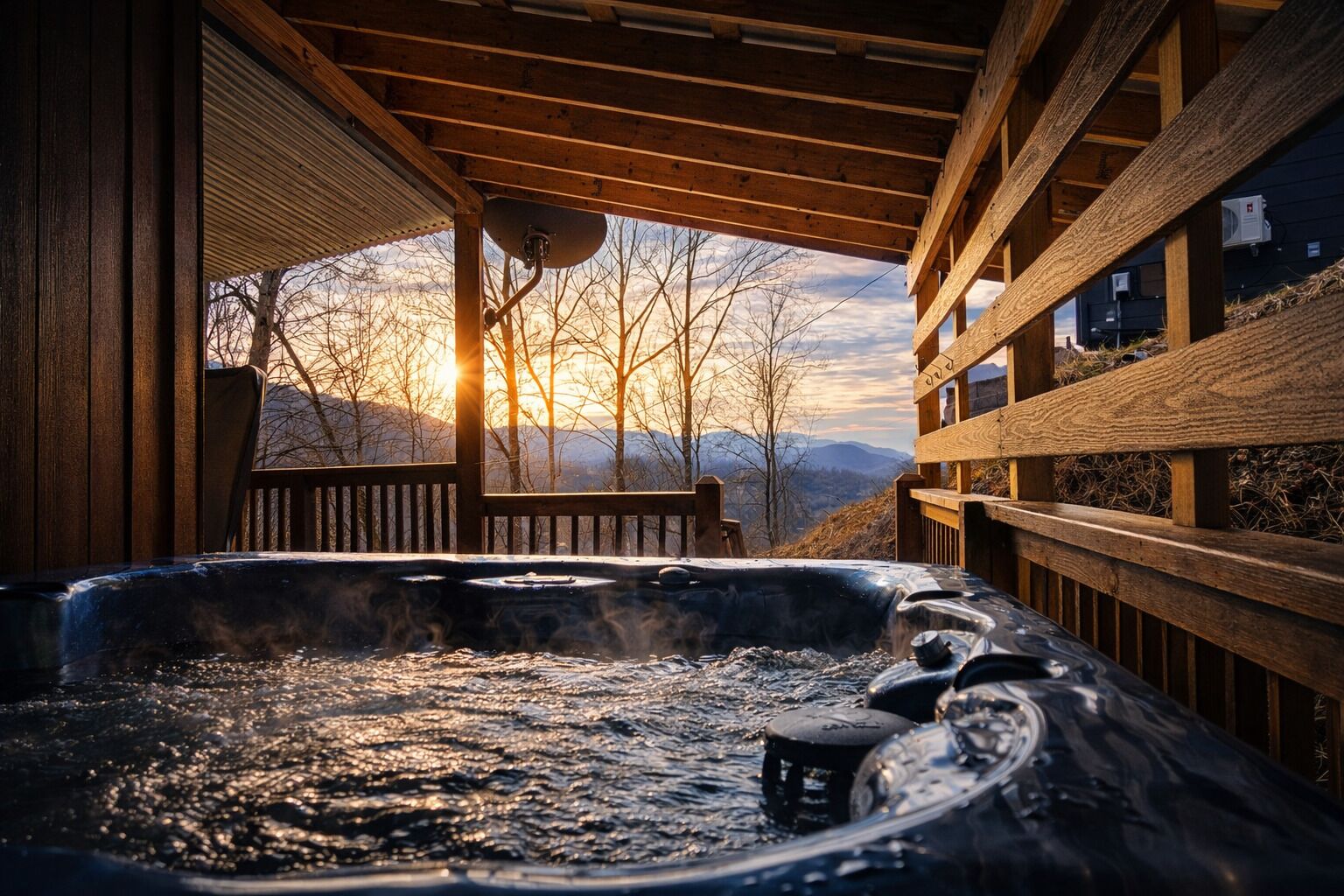 Bañera de hidromasaje al aire libre