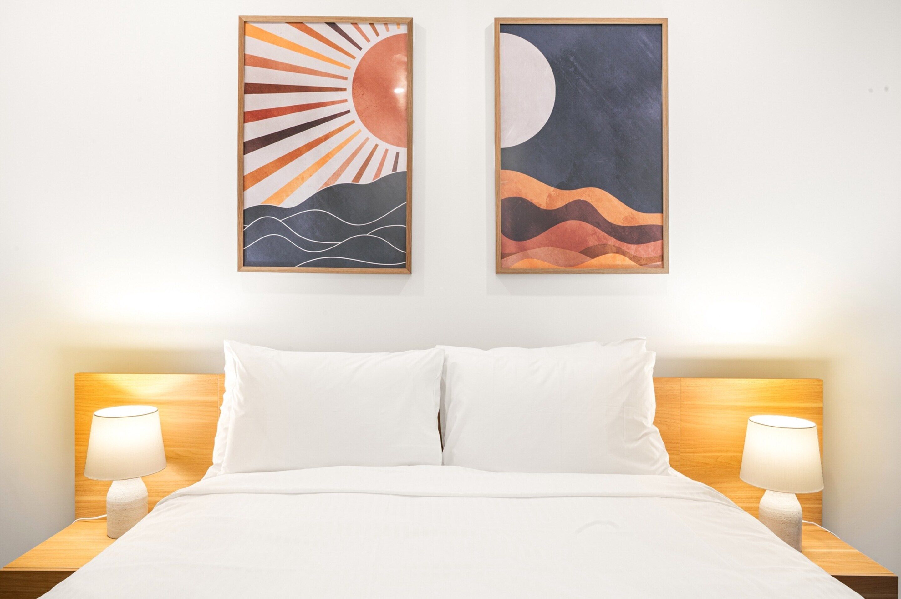 Apartamento | 1 quarto, espaço de trabalho para notebook, roupa de cama