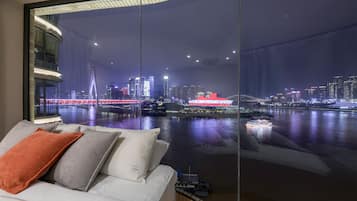 Chambre Quadruple Galerie, véranda, vue mer | Vue de la chambre