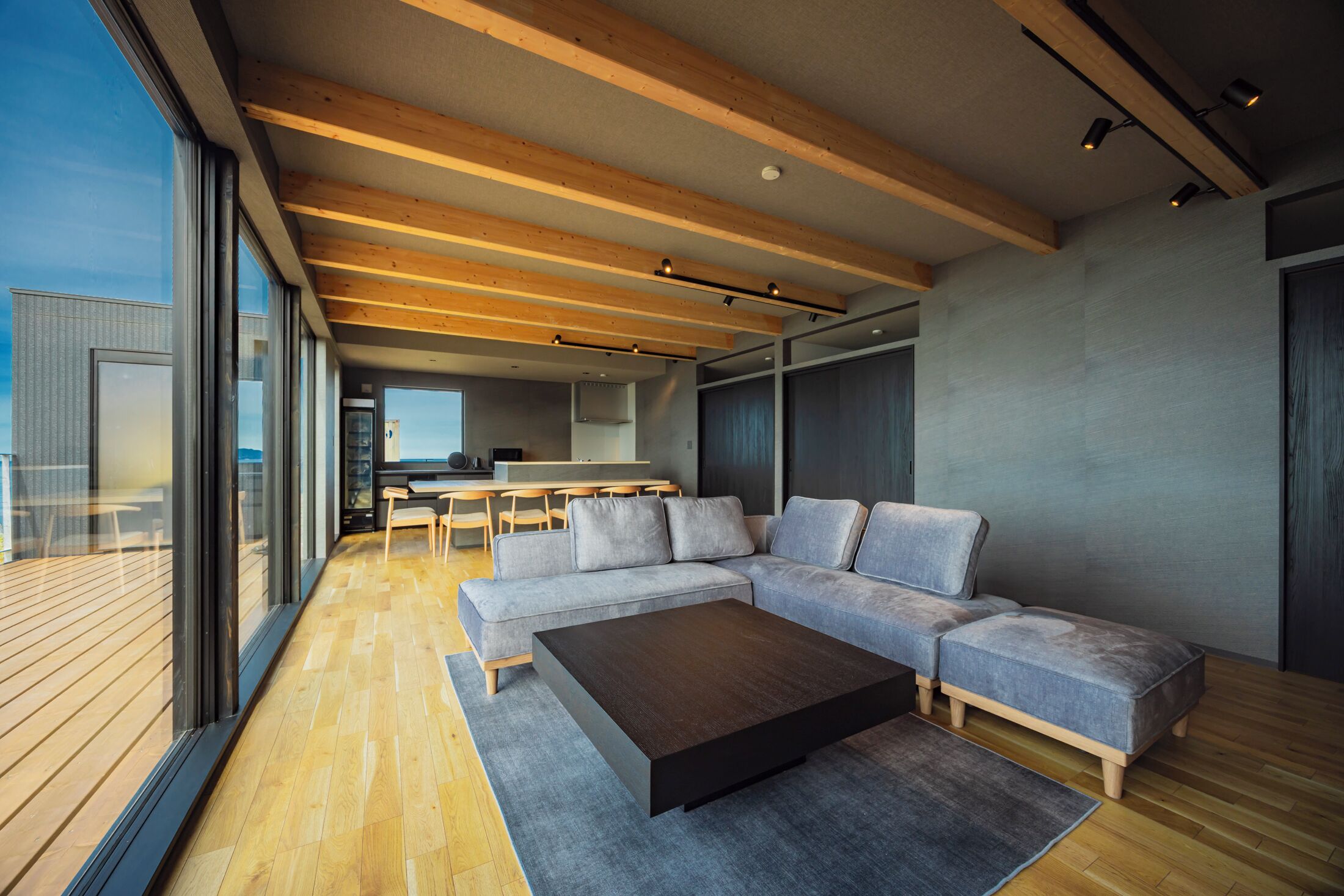 ヴィラ バルコニー オーシャンビュー | リビング エリア