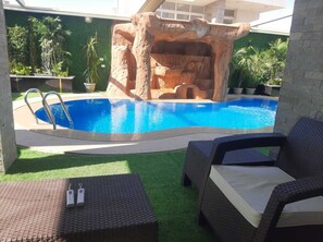 Indoor pool, a heated pool