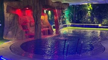 Indoor pool, a heated pool