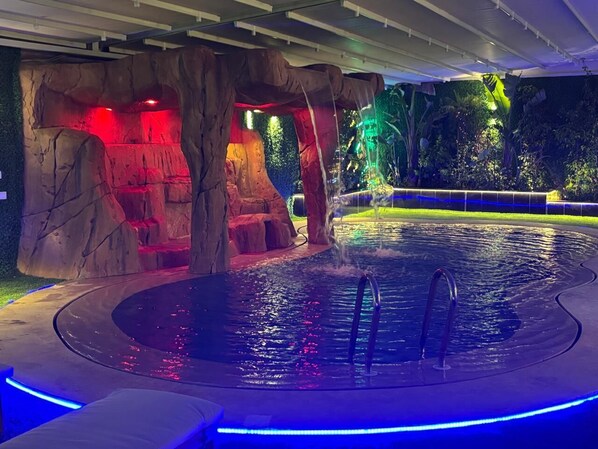 Indoor pool, a heated pool