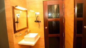 Towels, soap, shampoo, toilet paper