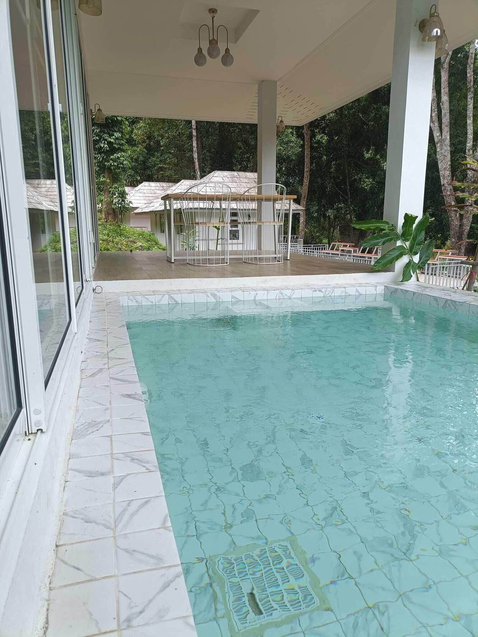 Family Villa, 2 Bedrooms, Balcony, Pool View | Blackout drapes, soundproofing, free WiFi