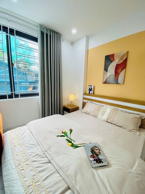 Appartement, balcon, vue ville | Vue de la chambre