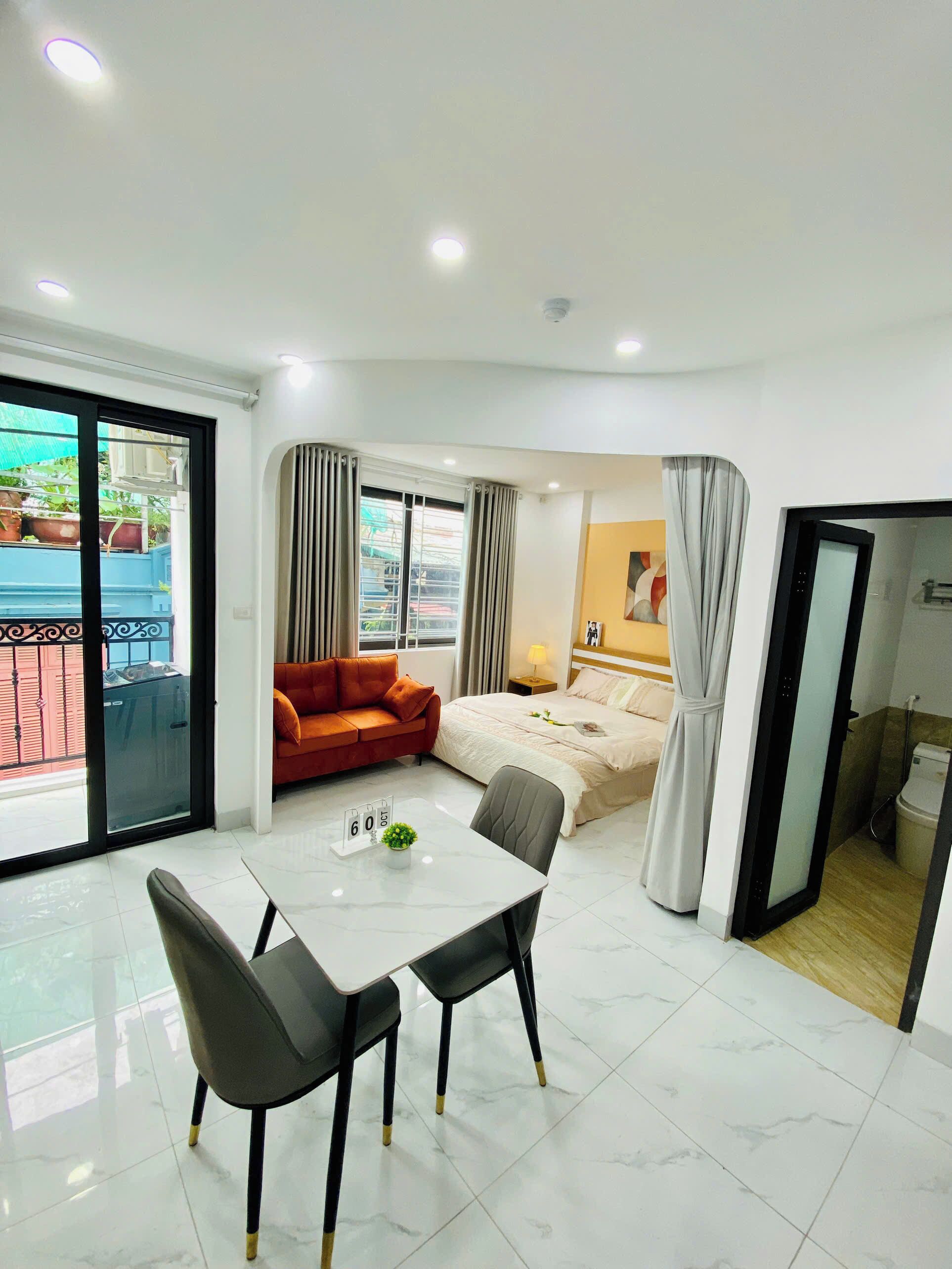 Appartement, balcon, vue ville