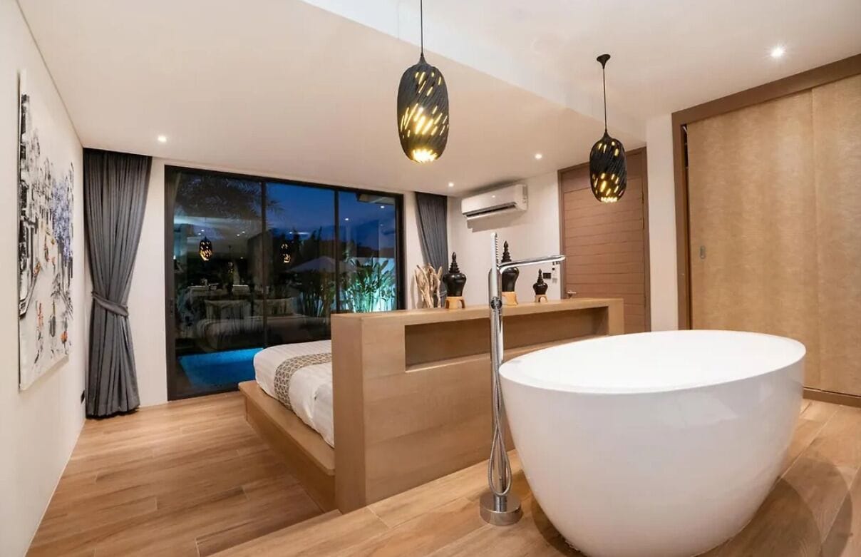 Bañera de hidromasaje privada