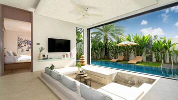 Villa, Patio | Living area | Flat-screen TV