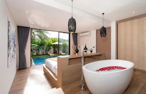 Villa, patio | Baignoire à remous privée