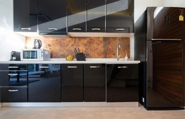 Villa, Patio | Private kitchen