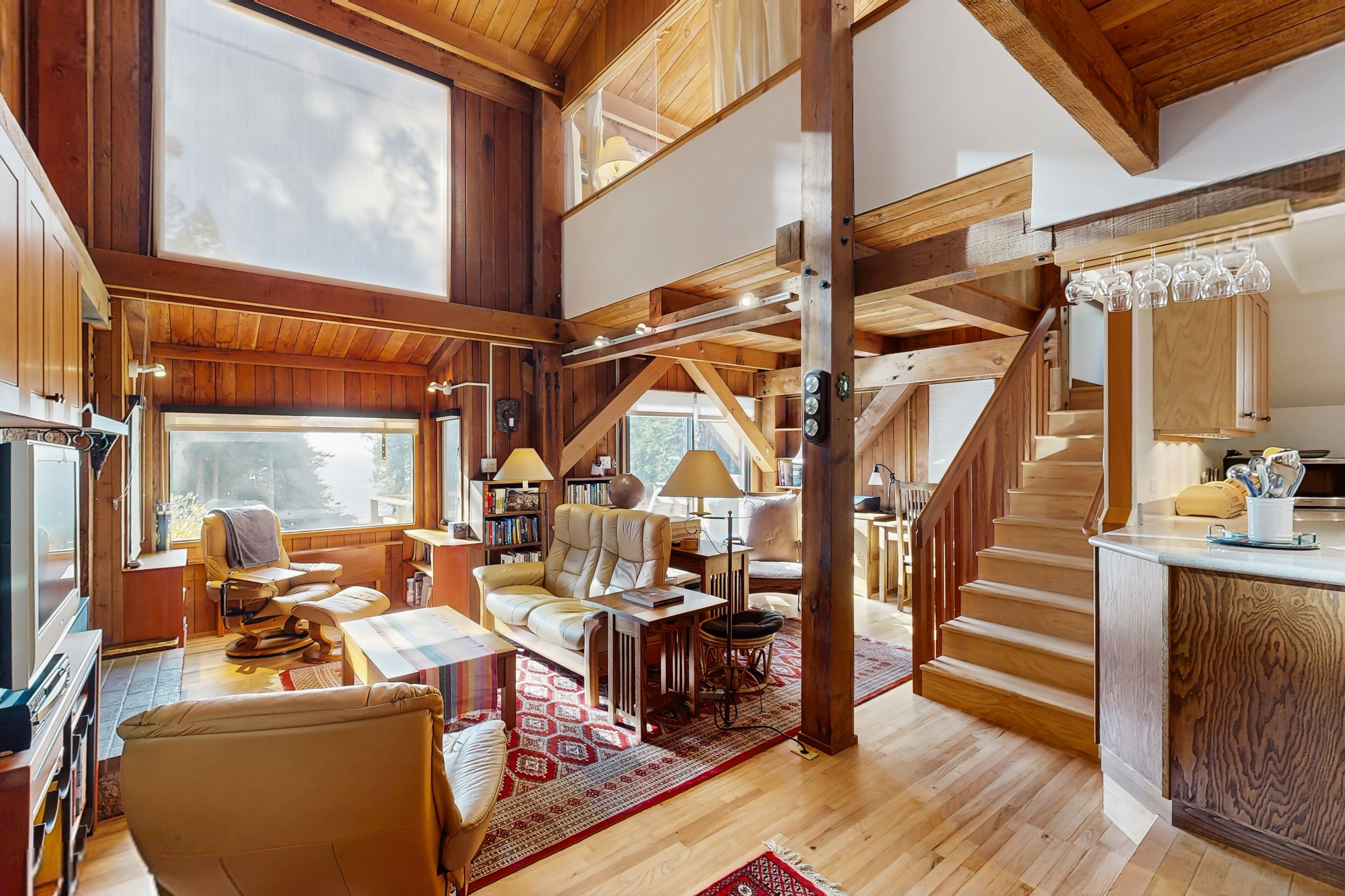 TV, fireplace, DVD player, ping pong