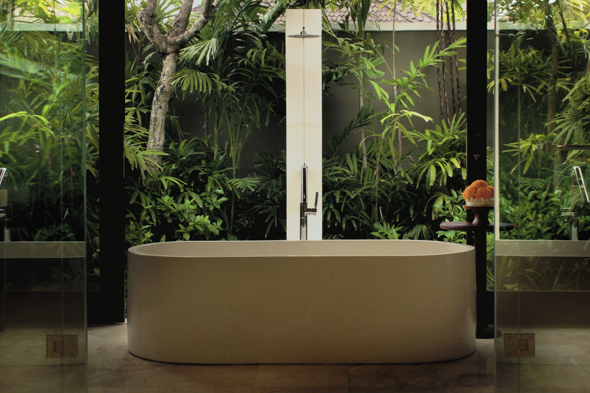 One Bedroom Pool Villa - Special Opening Promotion | Bathroom | Separate tub and shower, free toiletries, hair dryer, slippers