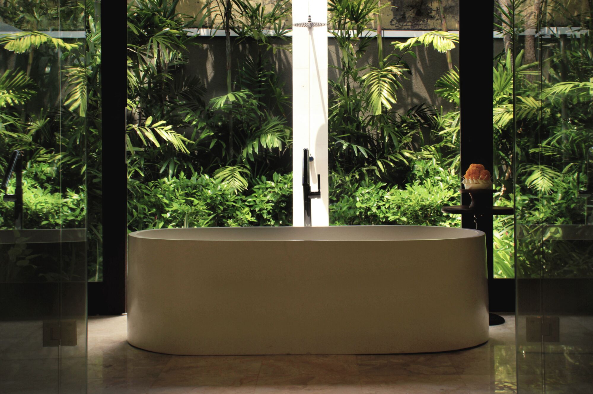 럭셔리 빌라, 전용 수영장, 수영장 전망 | 욕실 | 별도의 욕조 및 샤워 시설, 무료 세면용품, 헤어드라이어, 슬리퍼