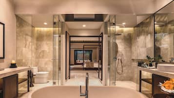 One Bedroom Pool Villa - Special Opening Promotion | Bathroom | Separate bathtub and shower, free toiletries, hair dryer, slippers