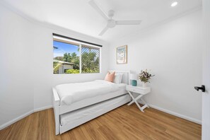 Iron/ironing board, travel cot, WiFi, bed sheets