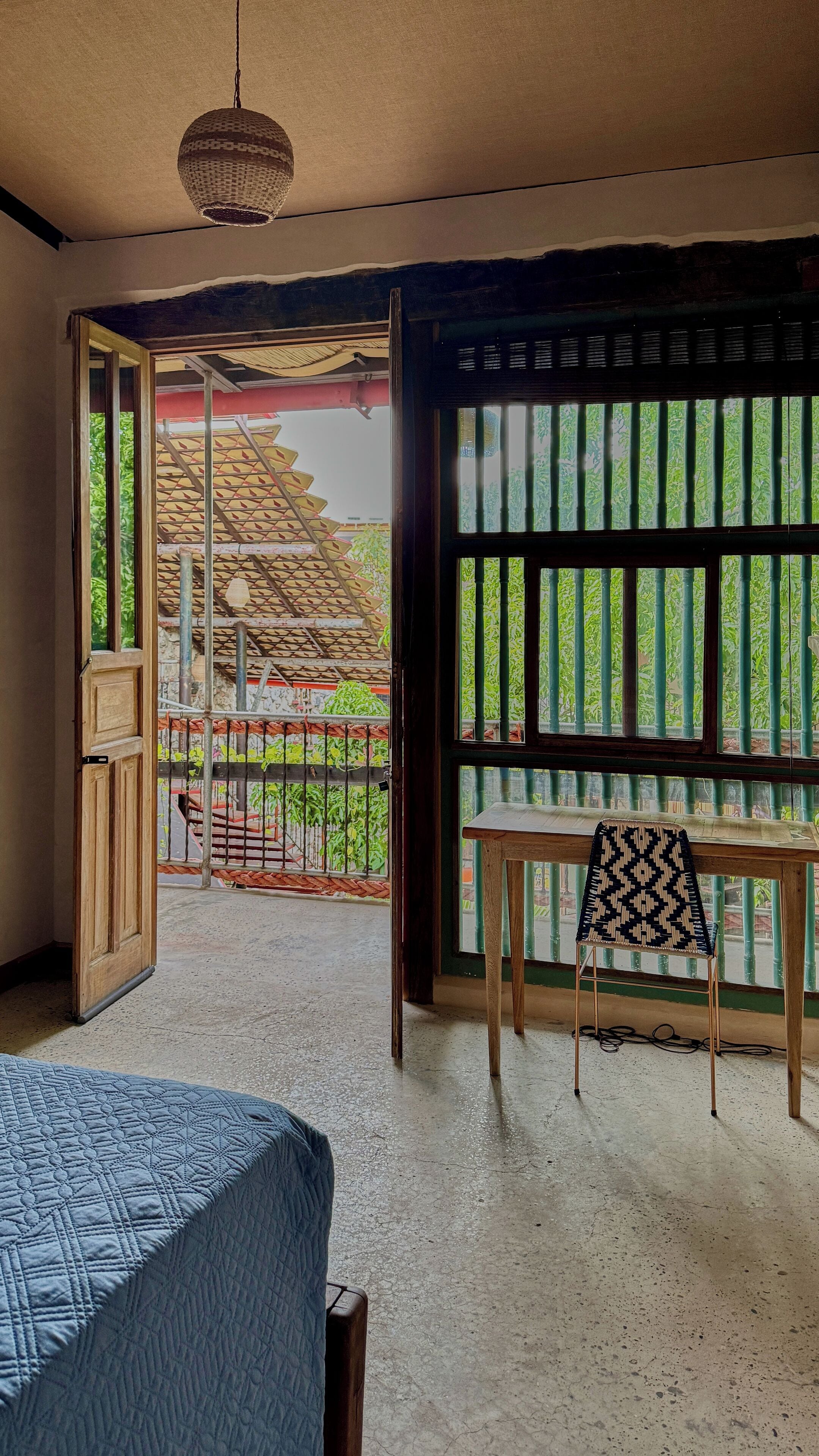 Comfort-Doppel- oder -Zweibettzimmer, Blick auf den Innenhof | Kostenloses WLAN