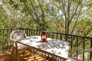 Outdoor dining - 27.50 Polcent 6 - S'Agaró apartment close to the beach (Sant Feliu de Guixols)