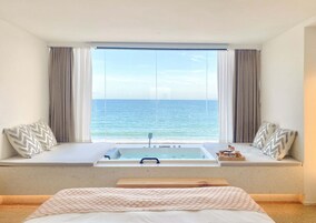 Chambre Double Luxe, vue mer | Vue sur la plage/l’océan